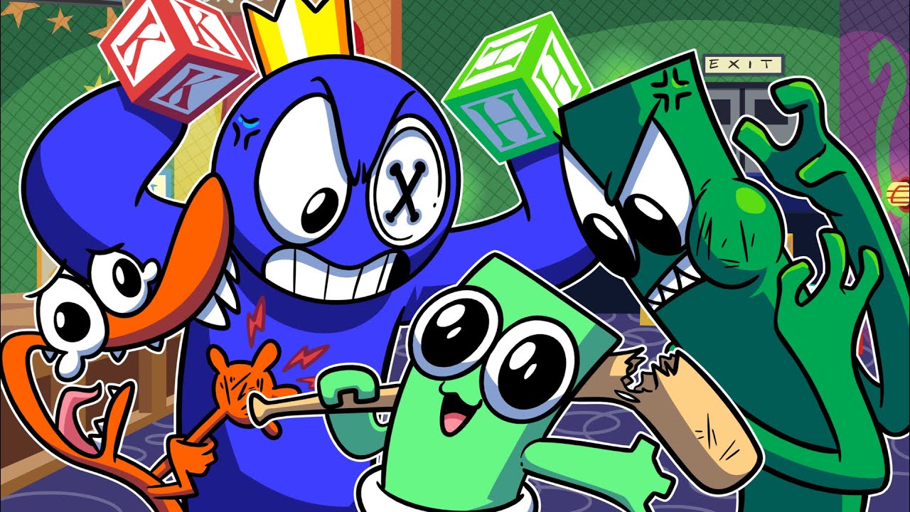 Rainbow Friends But GREEN's BABY!? Roblox Rainbow Friends Animation