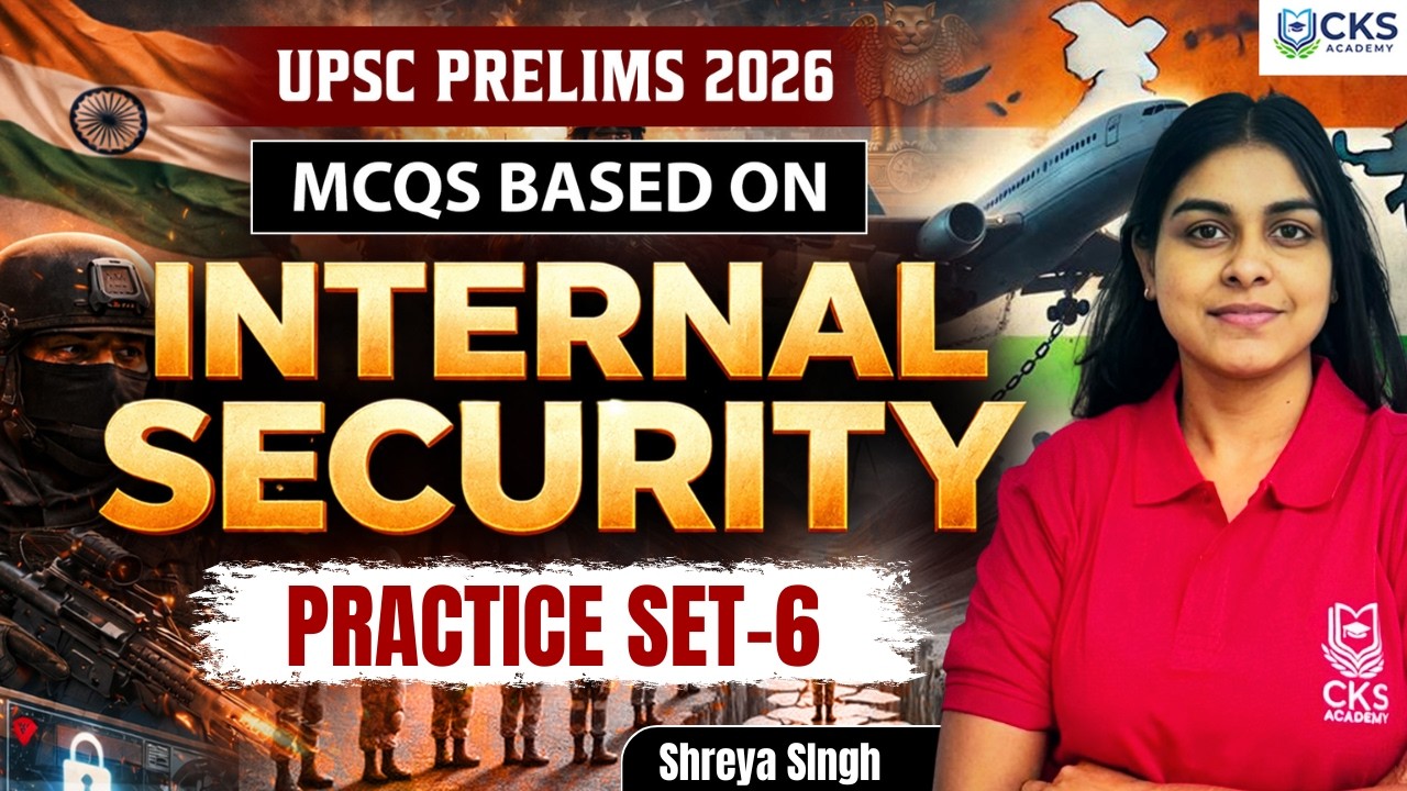 MCQs Based On Environment & Ecology | Practice Set - 6 | UPSC Prelims 2026 | Shreya Mam.