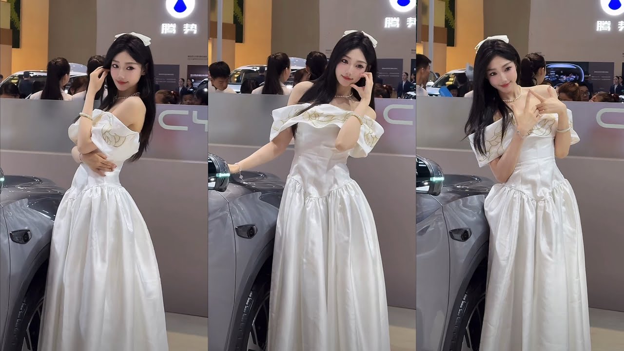 20251004西安国际车展 网红美女车模随拍@小瑞瑞 #网红拍摄 #美女车模