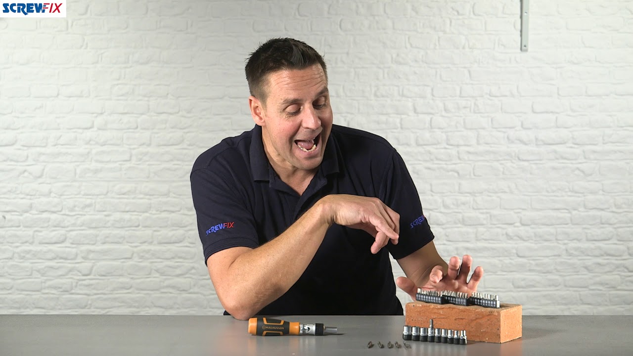 Magnusson Ratcheting Screwdriver & Bit Set 46 Pcs | Screwfix
