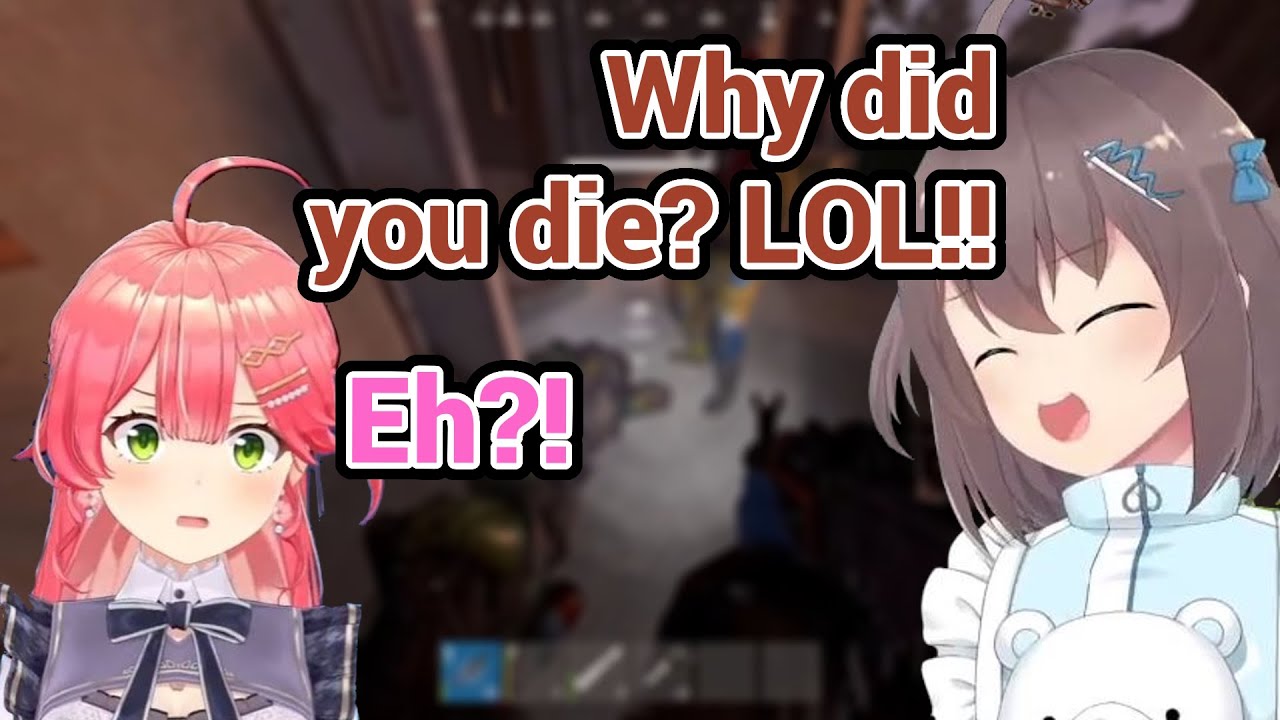 Matsuri Can't Hold Her Laugh After Miko Suddenly Die In Front of Her in Hololive Rust