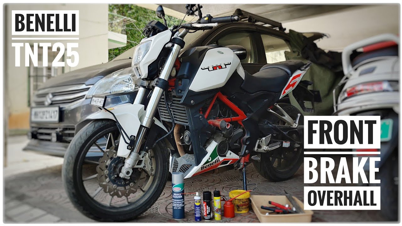 Benelli TNT 25 | Front Brake Overhaul | Rusted Parts Cleaned | How to replace Brake Pads | DNA VLOGS