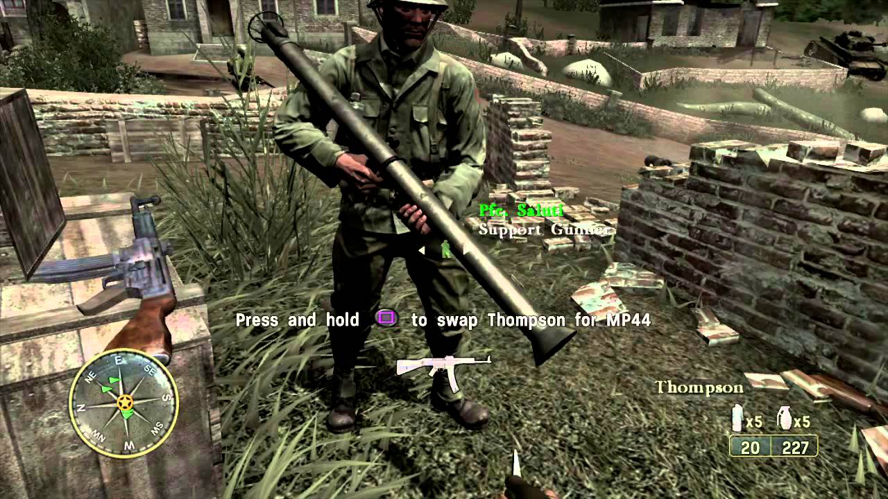Call of Duty 3 (PS3) - Mission 14 -  Chambois (normal difficulty)