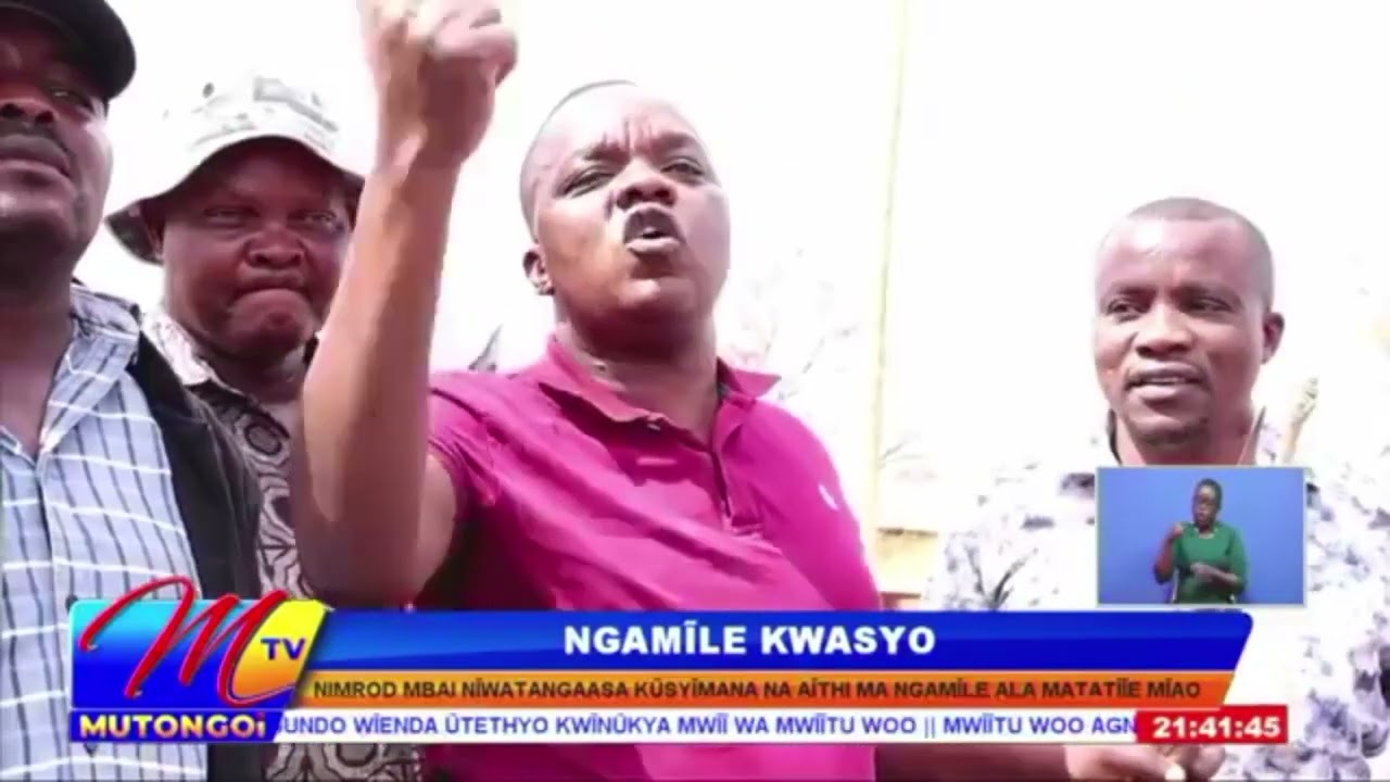 MP NIMROD MBAI  ORDERS DENFENCE NOMINEE   ADEN DUALE TO DRIVE HIS 200 CAMELS OUT OF KITUI COUNTY.