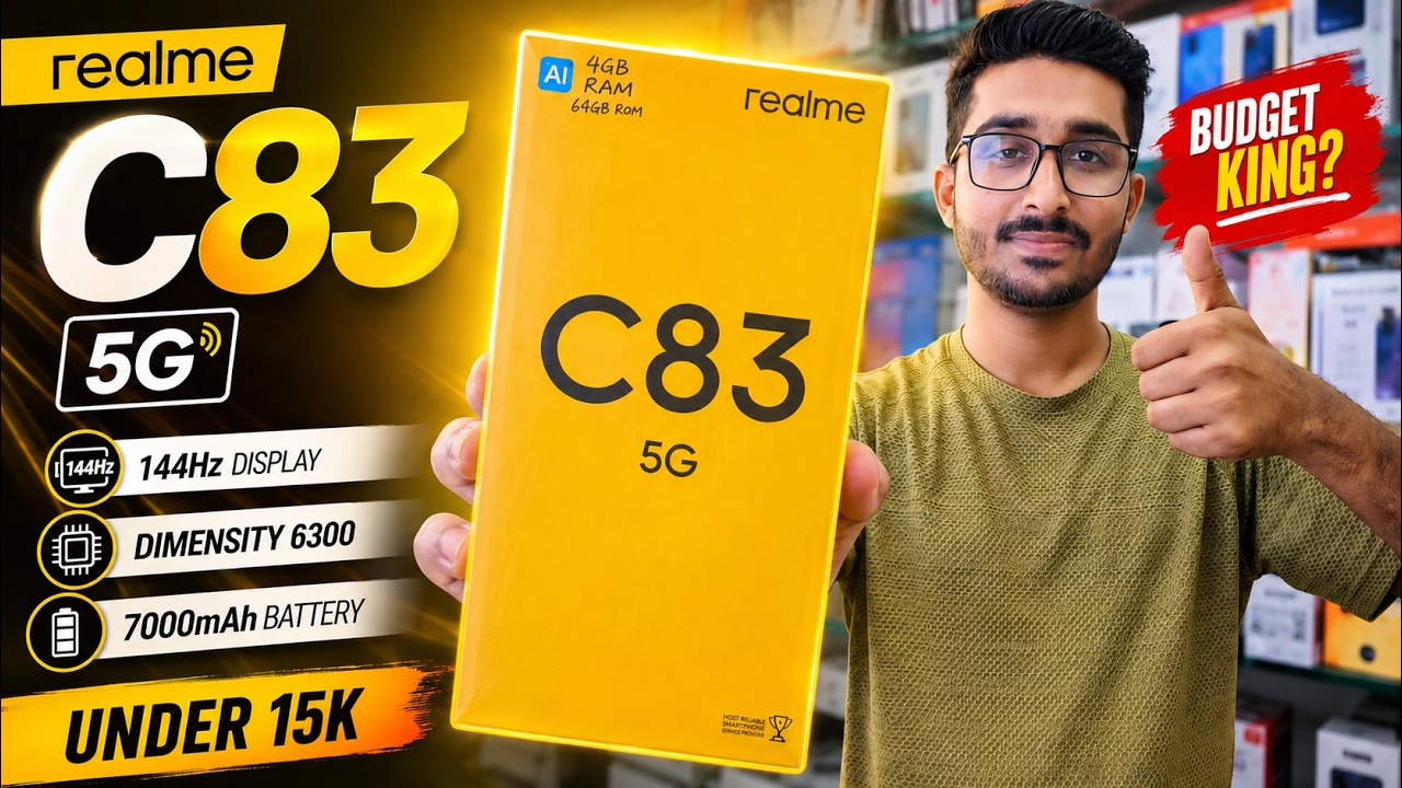 🔥 Realme C83 5G Unboxing 😍 Under ₹15K Best 5G Smartphone? | First Look & Features