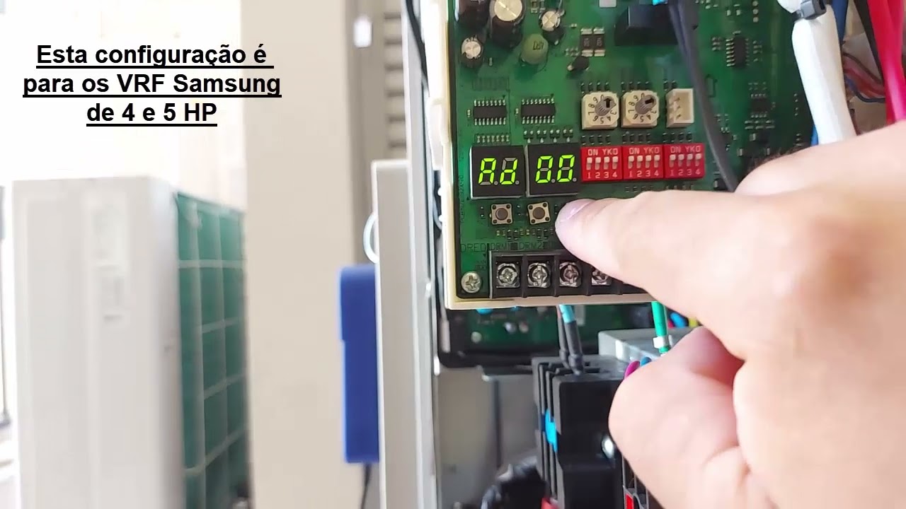 CODIGO ERRO E201 NO AR VRF SAMSUNG - COMO CORRIGIR FALHA NA QUANTIDADE DE EVAPORADORAS