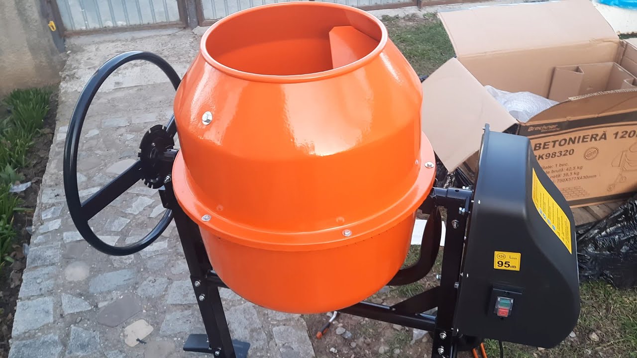 Am montat betoniera de 120 litri