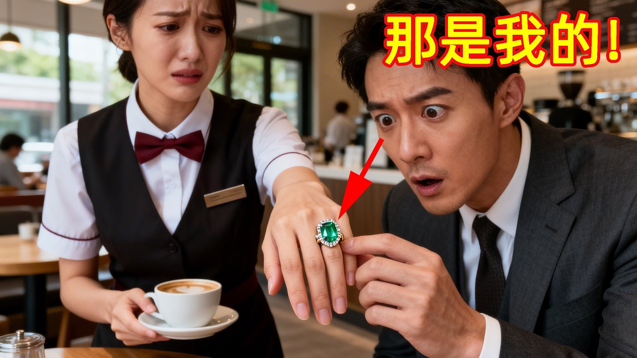 千億總裁在喝咖啡，一位女服務員突然對他說：我媽媽有一枚跟您一樣的戒指#故事頻道 #故事分享 #情感#臺灣#情感故事#幸福人生