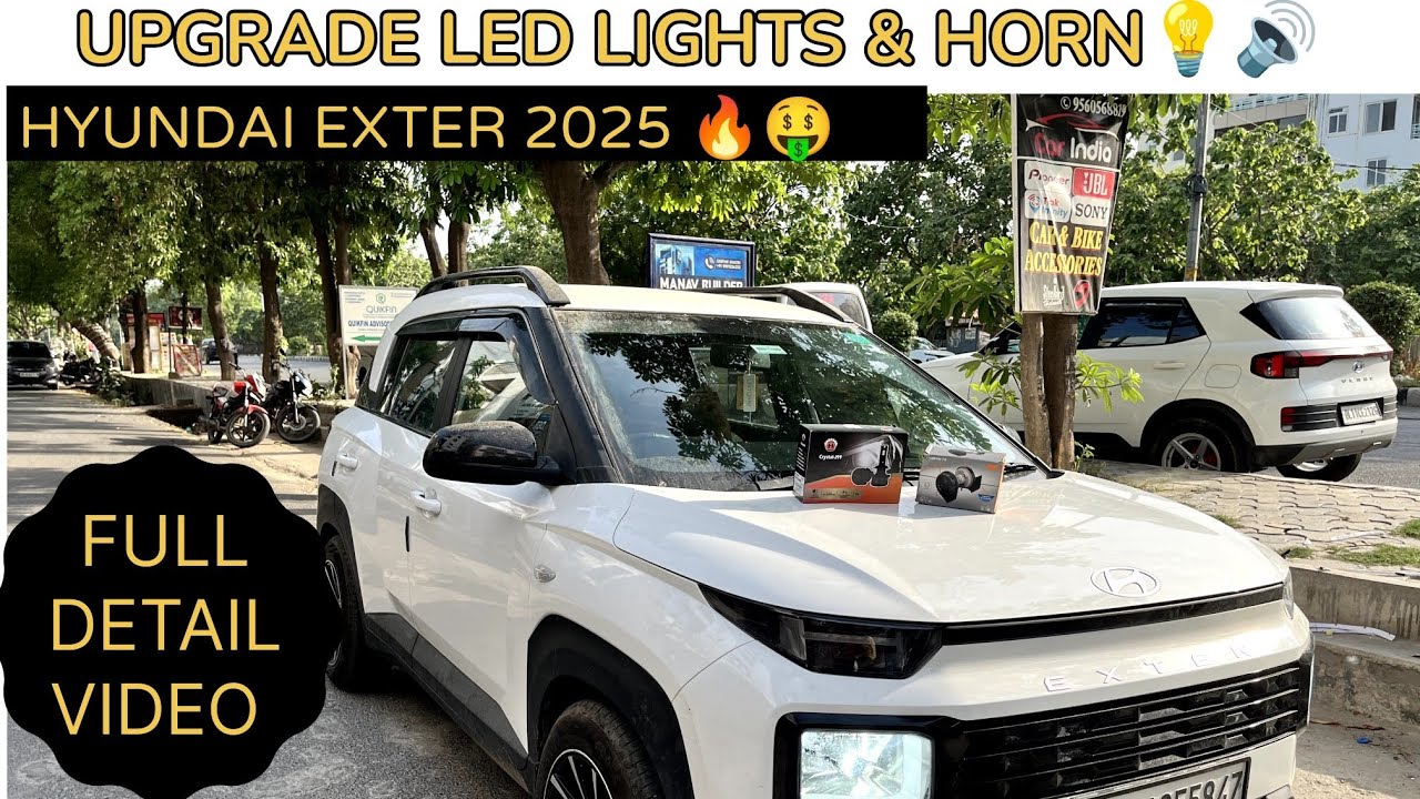 Led Lights & Creta Horn installed in Exter 🔥🤑🚀 | GFX Mats | #hyundai #exter #viralvideo  #trending