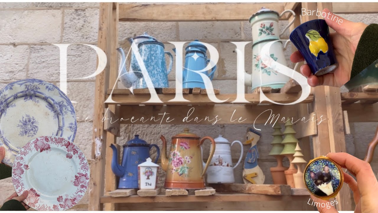 【中編】Parisマレ地区の蚤の市|ブルターニュ通り