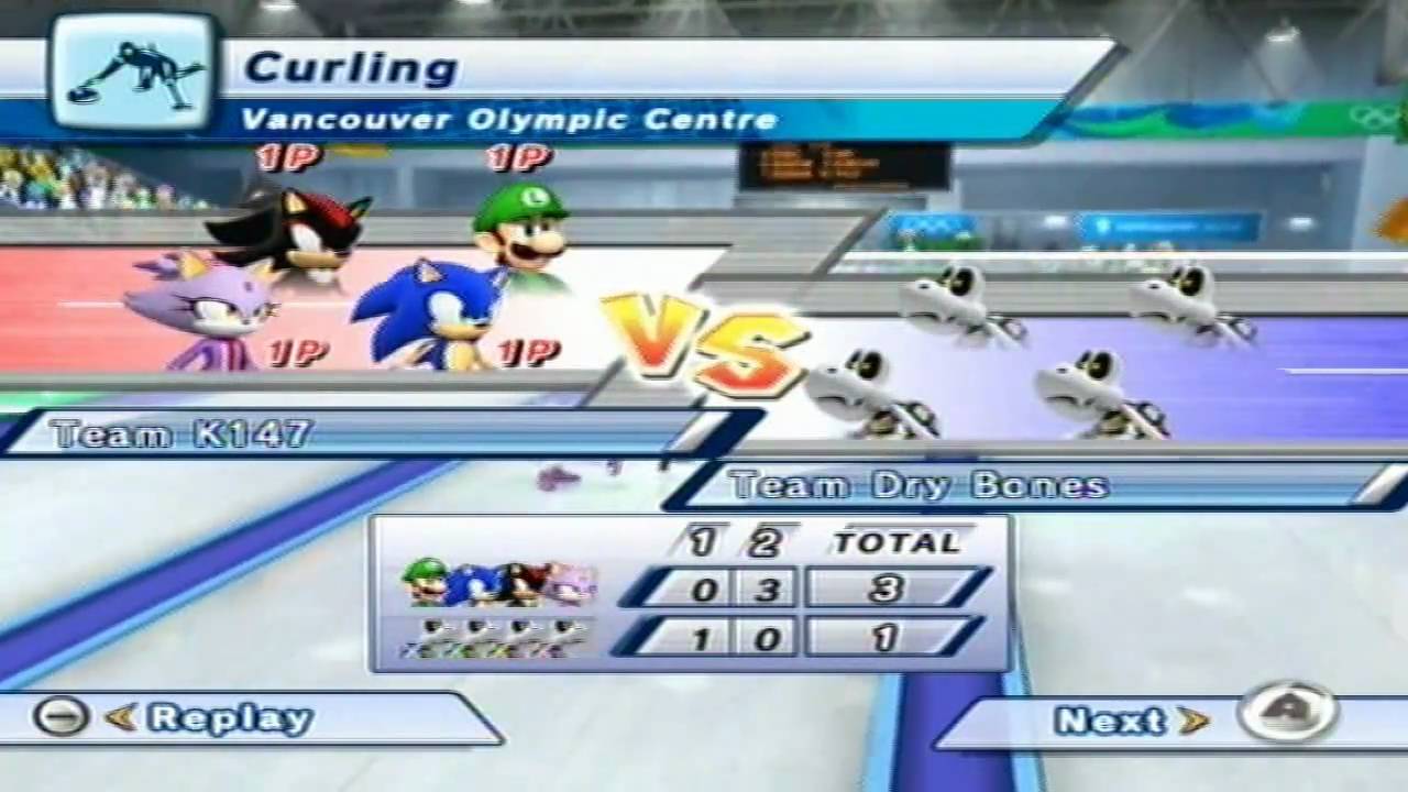 Mario and Sonic at the Olympic Winter Games Playthough [Team] [Day 13]