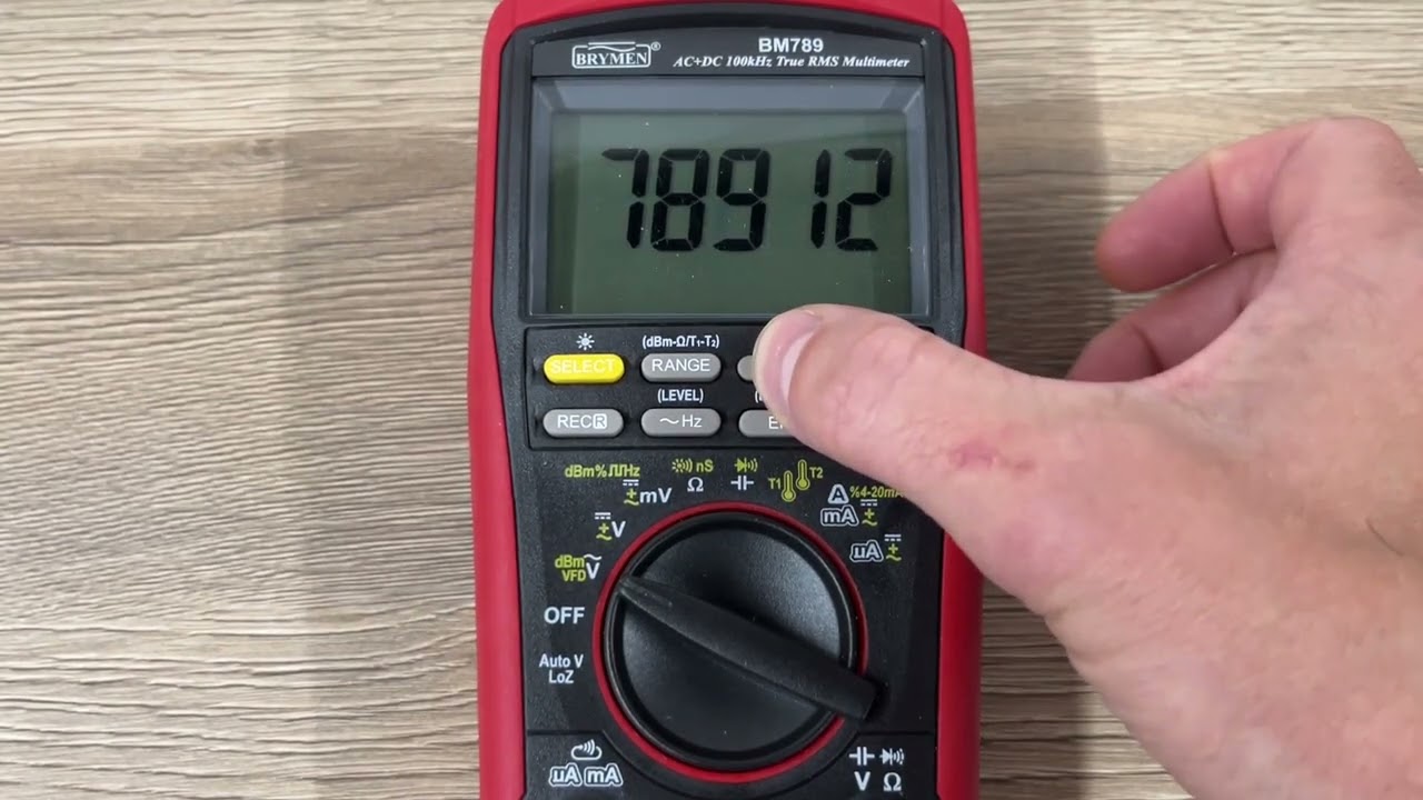 Digital multimeter Brymen BM789 with 78912 firmware