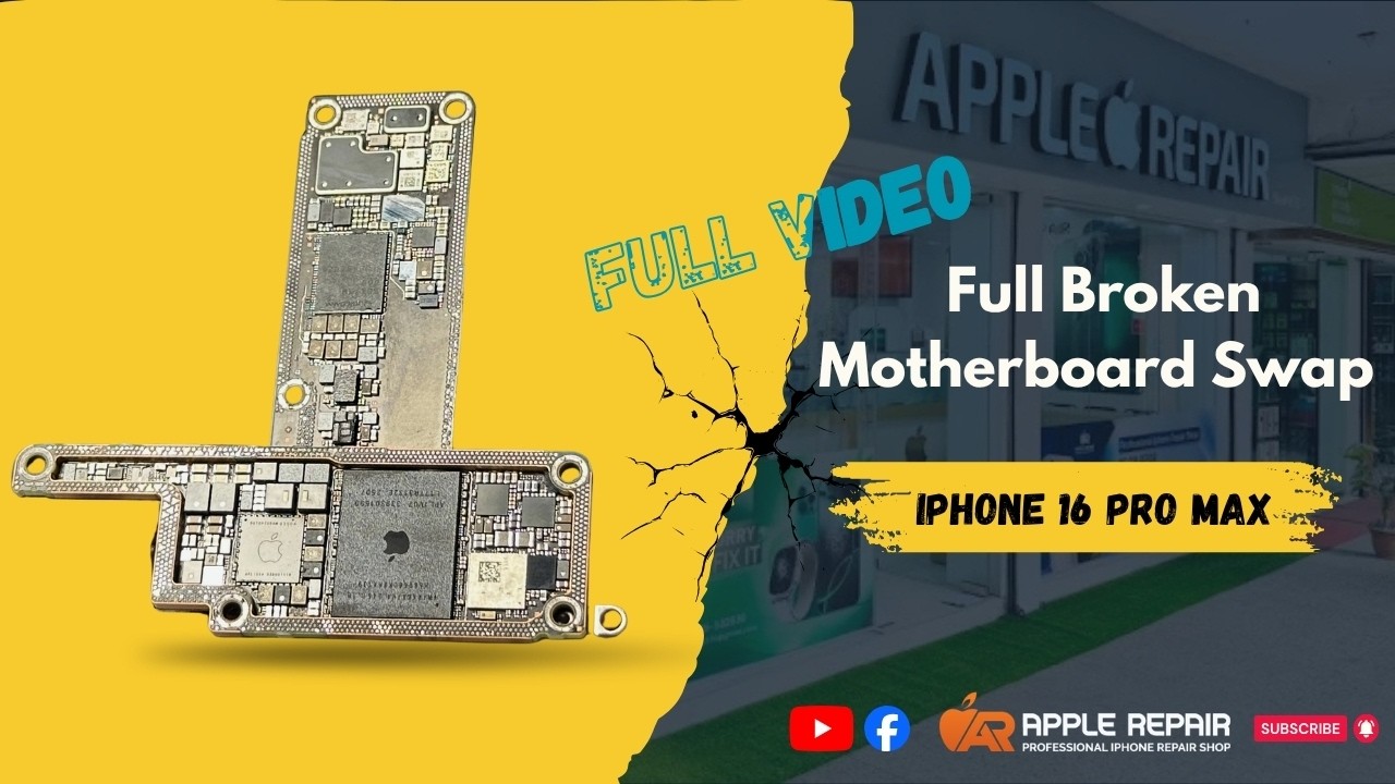Full Broken motherboard swap | iPhone 16 Pro Max | Apple Repair