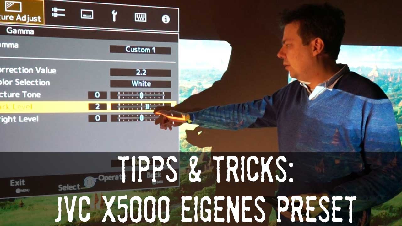 JVC X 5000 eigenes Preset erstellen