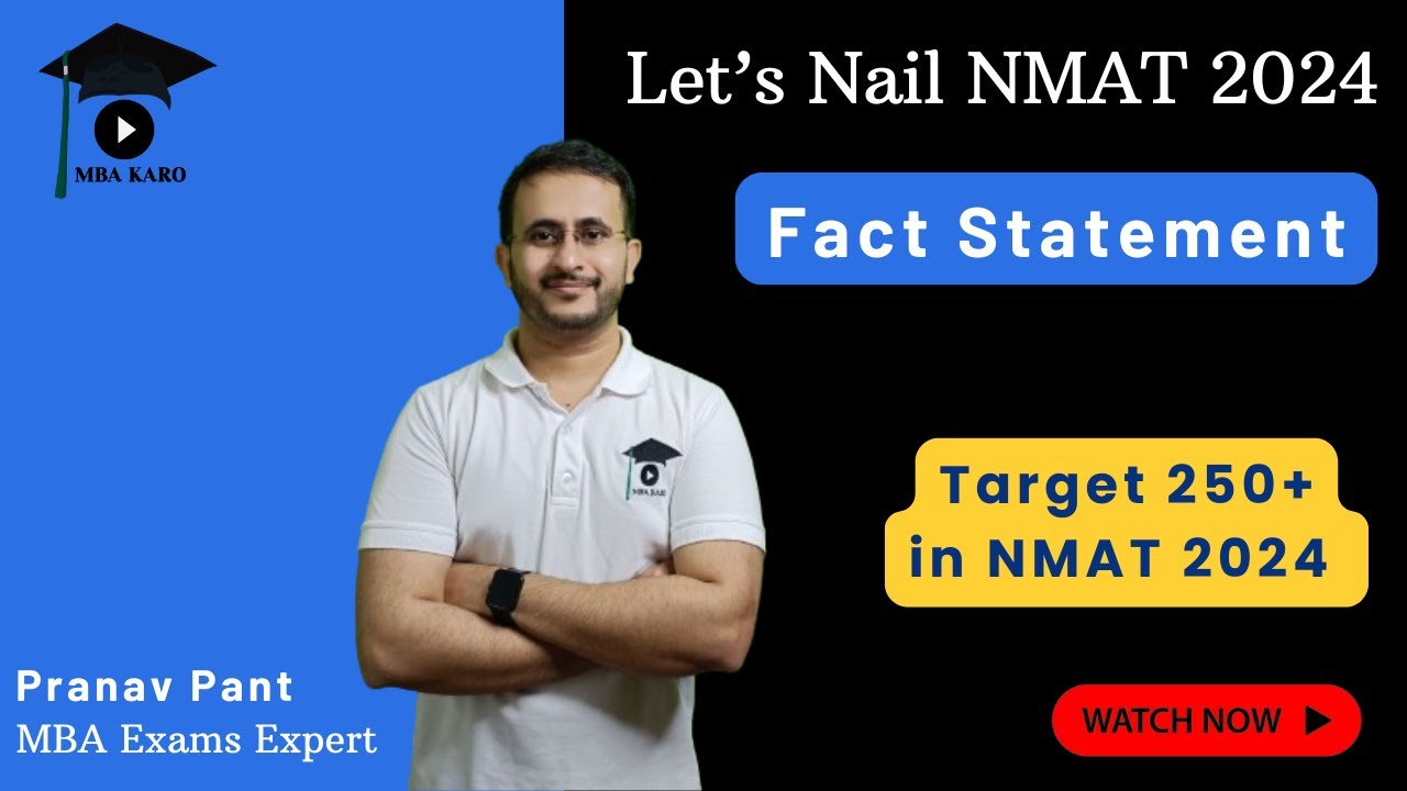 Fact Statement для NMAT 2024 | Важнейшие темы NMAT | Сдаем NMAT 2024 на отлично | MBA Karo