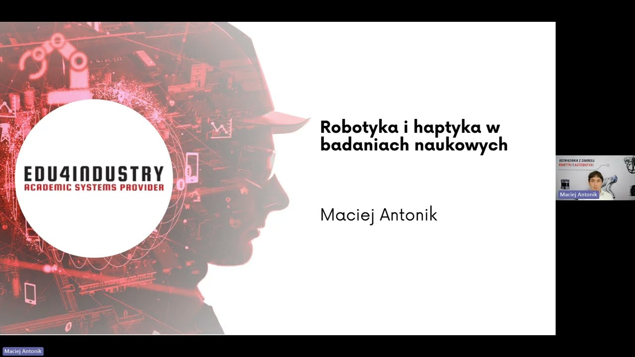 Robotyka i haptyka w badaniach naukowych - webinar