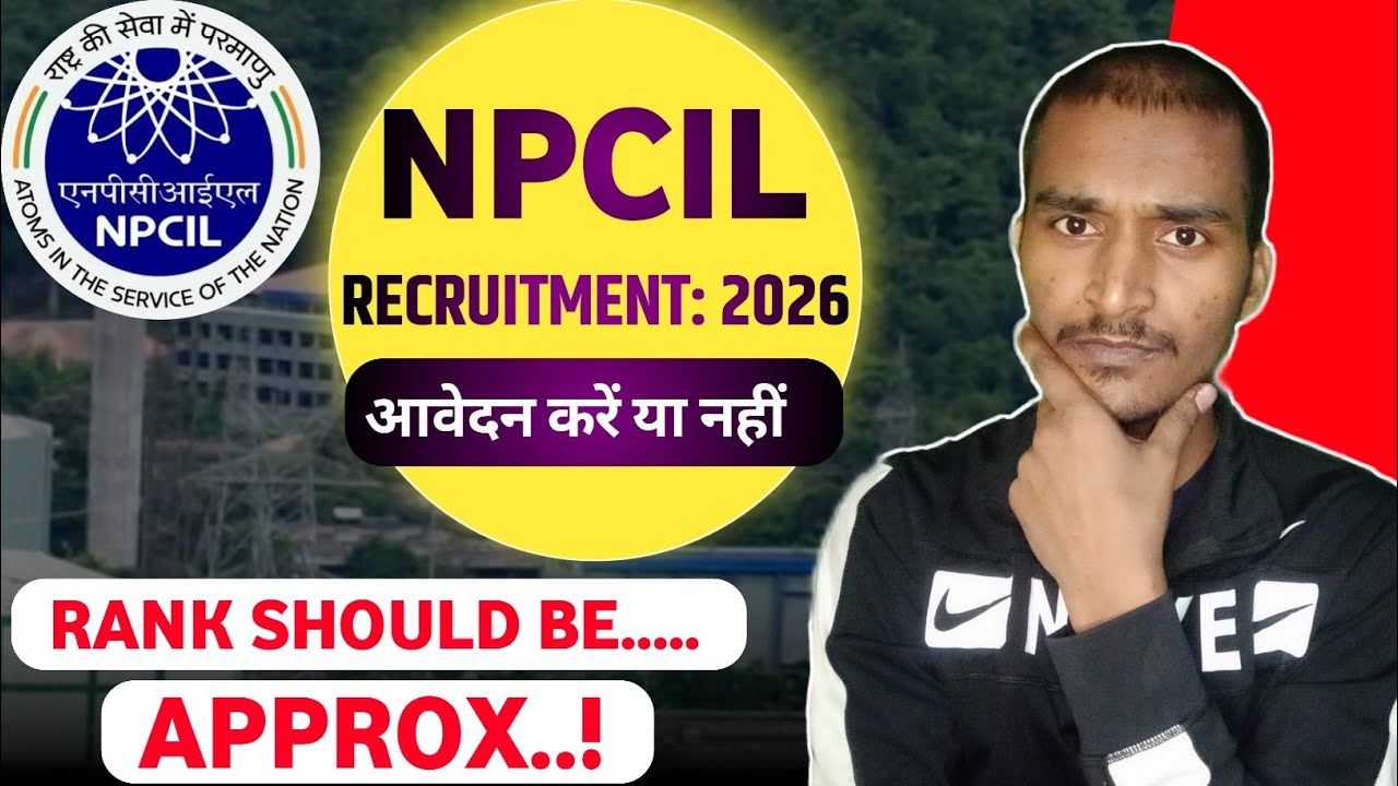 Npcil Recruitment 2026 | Through Gate 2026 | NPCIL gate Cut off