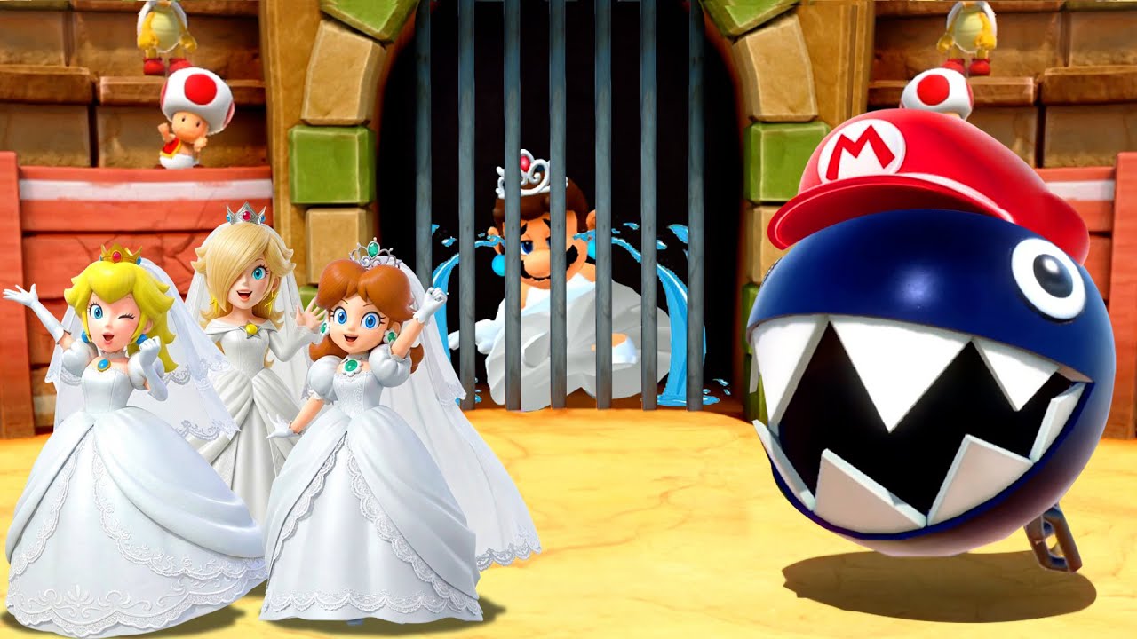 【マリオパーティシリーズ】3人のプリンセス VS ルイージ！ルイージに勝ち目はある？4K UHD (2160P)
