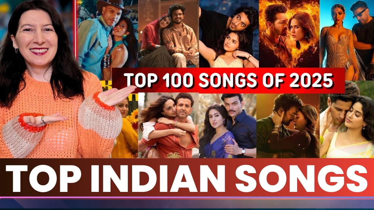Discovering Indian Music | 2025's Top 100 Most Viewed Indian Songs on YouTube🍂Reaction