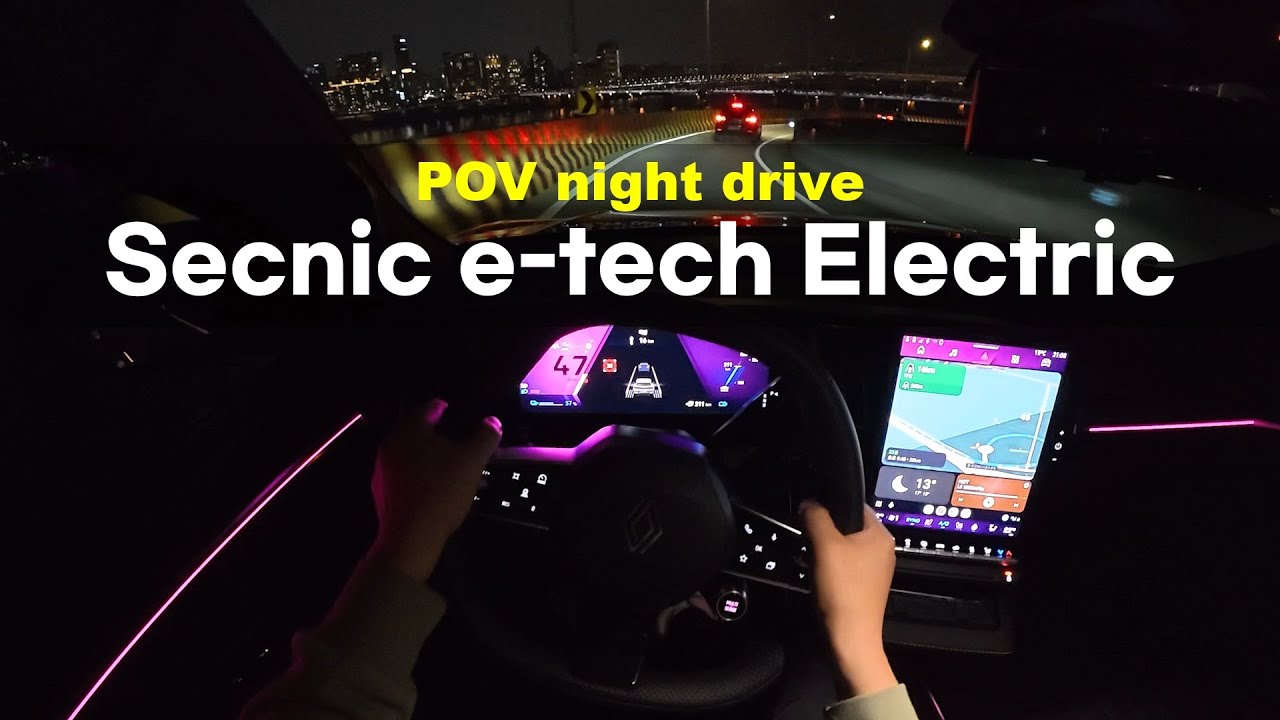 2025 Renault Scenic E tech Electric POV night drive