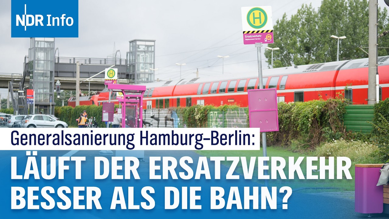 Strecke Hamburg-Berlin: Sechs Monate Ersatzverkehr, 90 Prozent P&uuml;nktlichkeit | NDR Info
