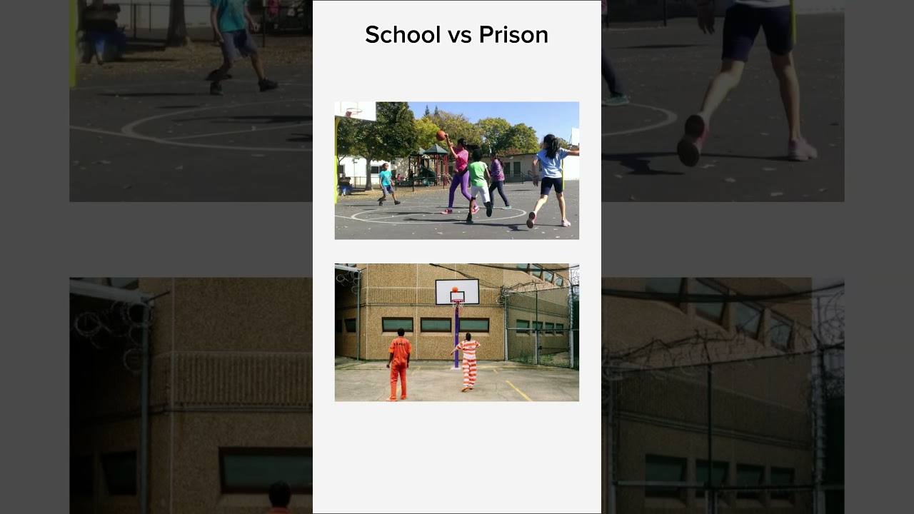 School vs Prison #viral #shorts  #fyp #funny #relatable