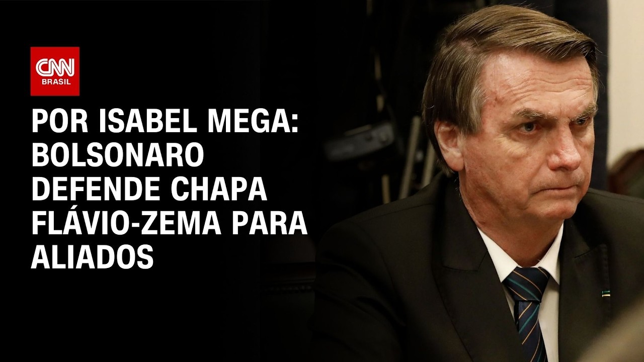 Bolsonaro defende a aliados chapa Flávio-Zema para Presidência | BASTIDORES CNN