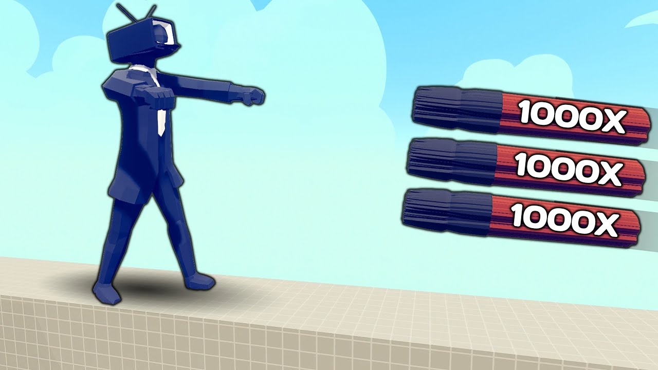 SKIBIDI CAMERA MAN vs 1000x OVERPOWERED UNITS | TABS - Totally Accurate Battle Simulator 2024