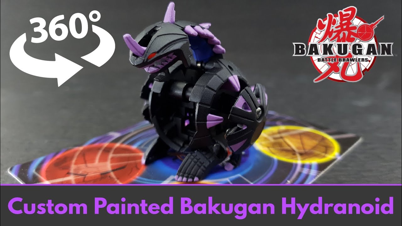 Bakugan Hydranoid Painted in Show Accurate Colors 360° Spin