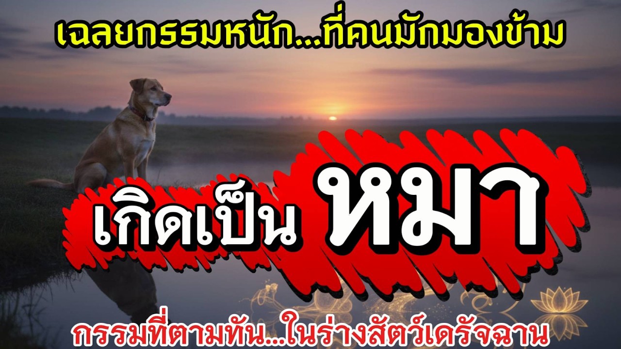 ทำกรรมอะไร ..จึงเกิดเป็นหมา   l@ชวนฟังธรรม #ฟังธรรม