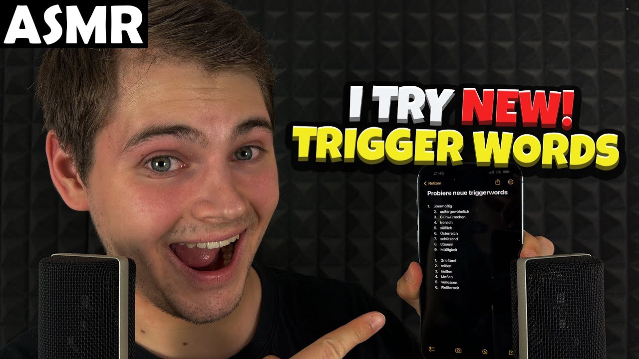 ASMR - ICH PROBIERE NEUE TRIGGER WORDS (GERMAN) | ASMR Tony