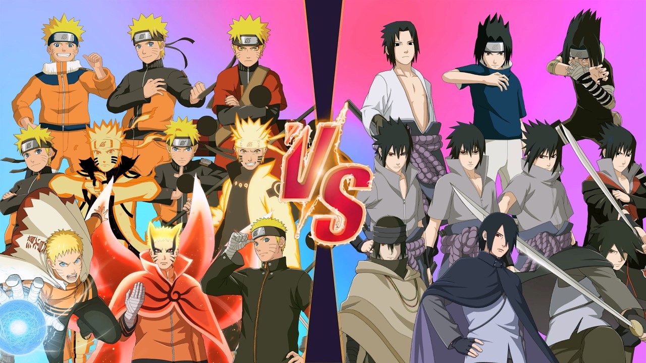 Наруто Узумаки против Саске Учиха Марафонская битва NARUTO X BORUTO Ultimate Ninja STORM