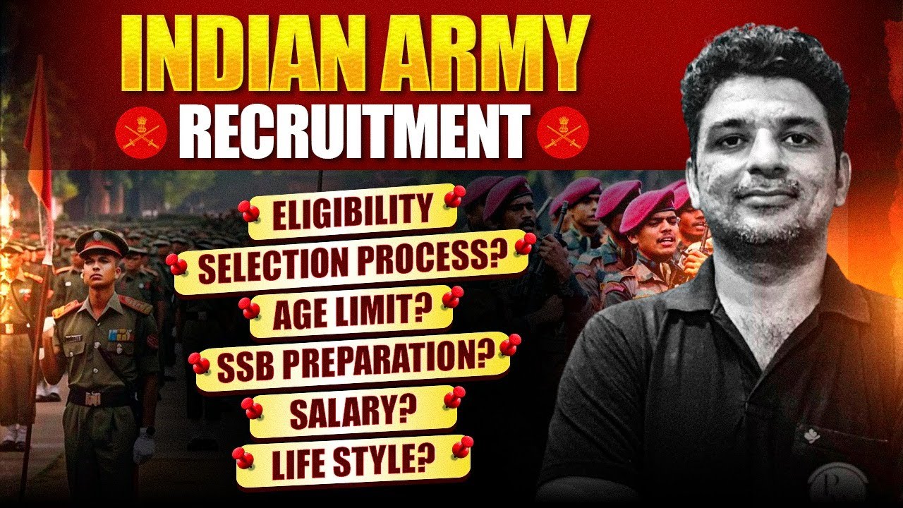 Indian Army Recruitment 2026 | Eligibility, Age Limit, Selection Process, Salary & Life Style