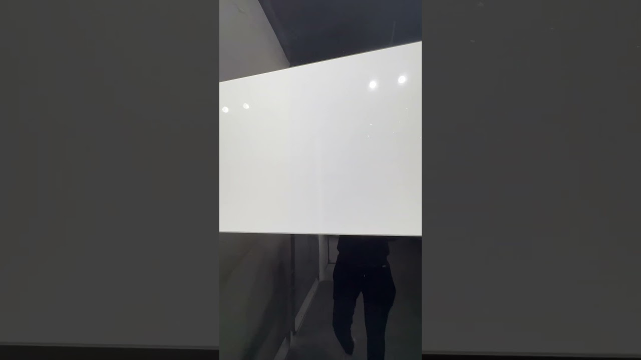 high gloss black & white tile with clear glass effect #tiles #shorts  #mirror #satisfying #luxury