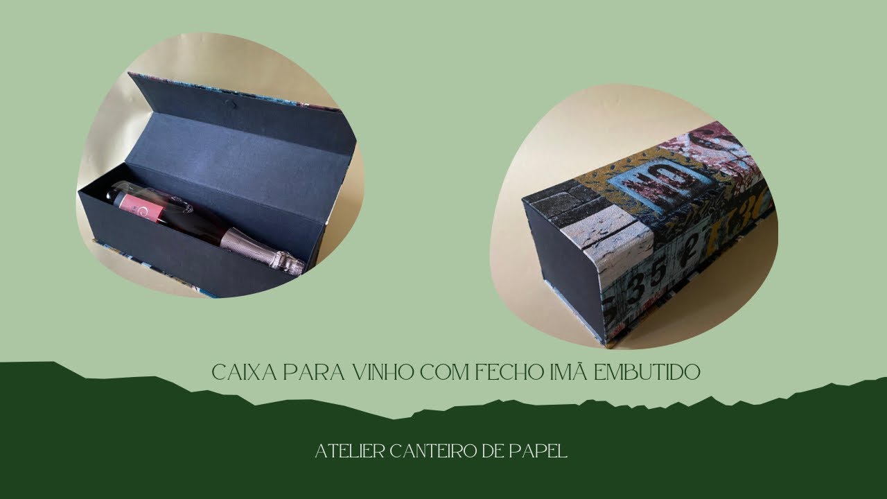 Passo a Passo INTENSIVÃO (Aula3) Como fazer uma caixa para vinho com fecho imã embutido!