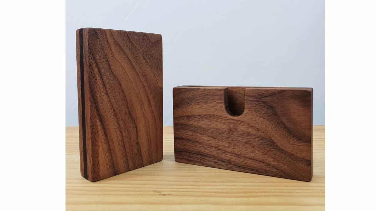 Making a Walnut&Wenge Business Card Holder [ Woodworking / DIY / 목공 ]