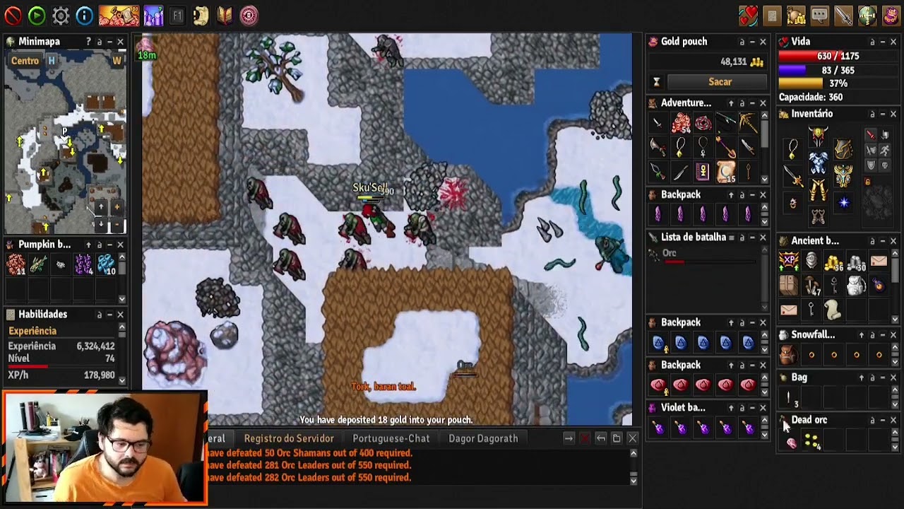 Task Orc Leader - Zerando as Tasks - Medivia Online