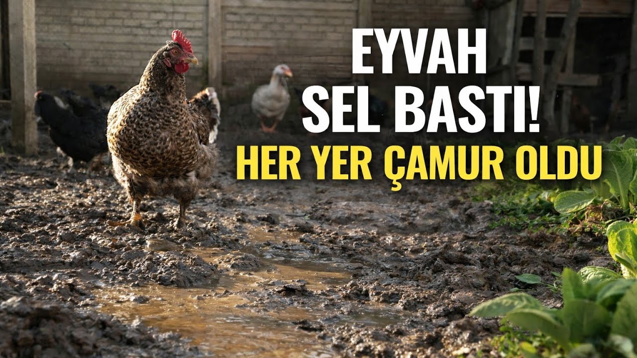 Eyvah Sel Bastı! Bahçe ve Tavukların Hali | Köyde Bir Gün