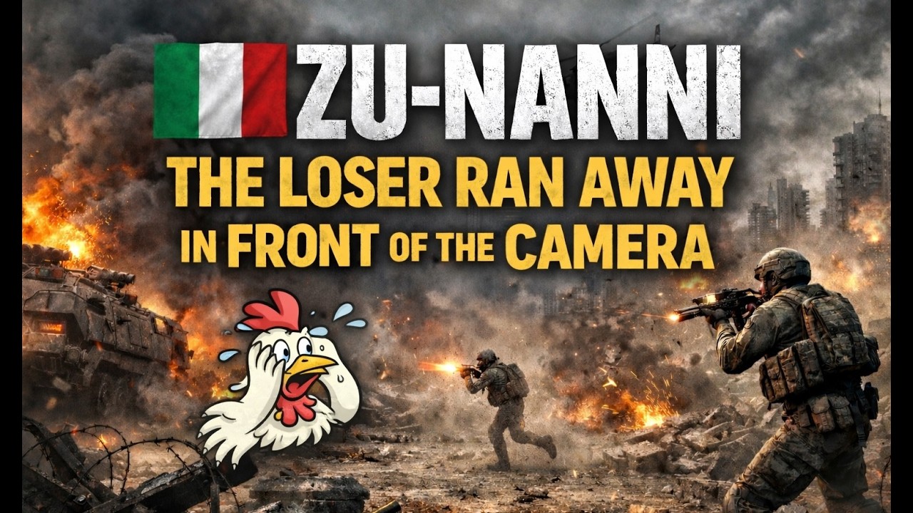 🤡ZU-NANNI ‪@Z-mwa LOSES & RAN AWAY IN FRONT OF THE 📽️🤣🤏🏻