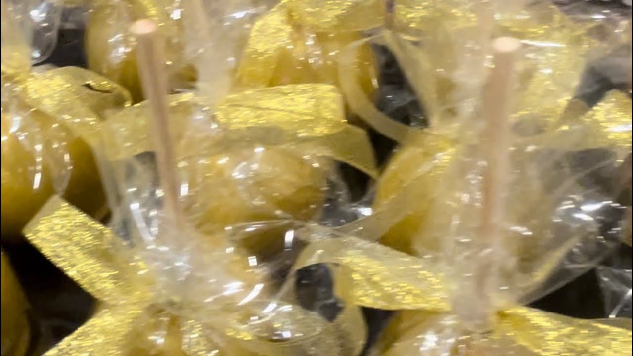Gold Metallic Candy Apple