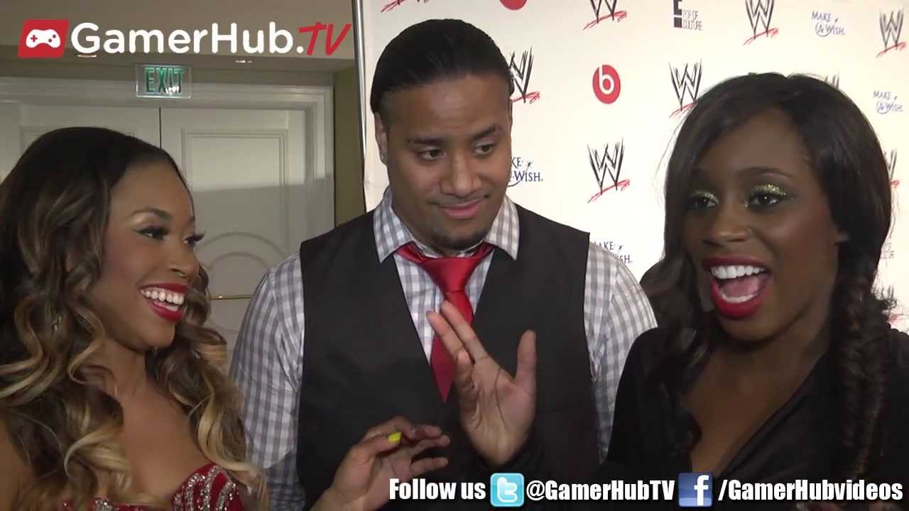 Jimmy Uso And Naomi Talk WWE 2K14 At SummerSlam - Gamerhub.tv