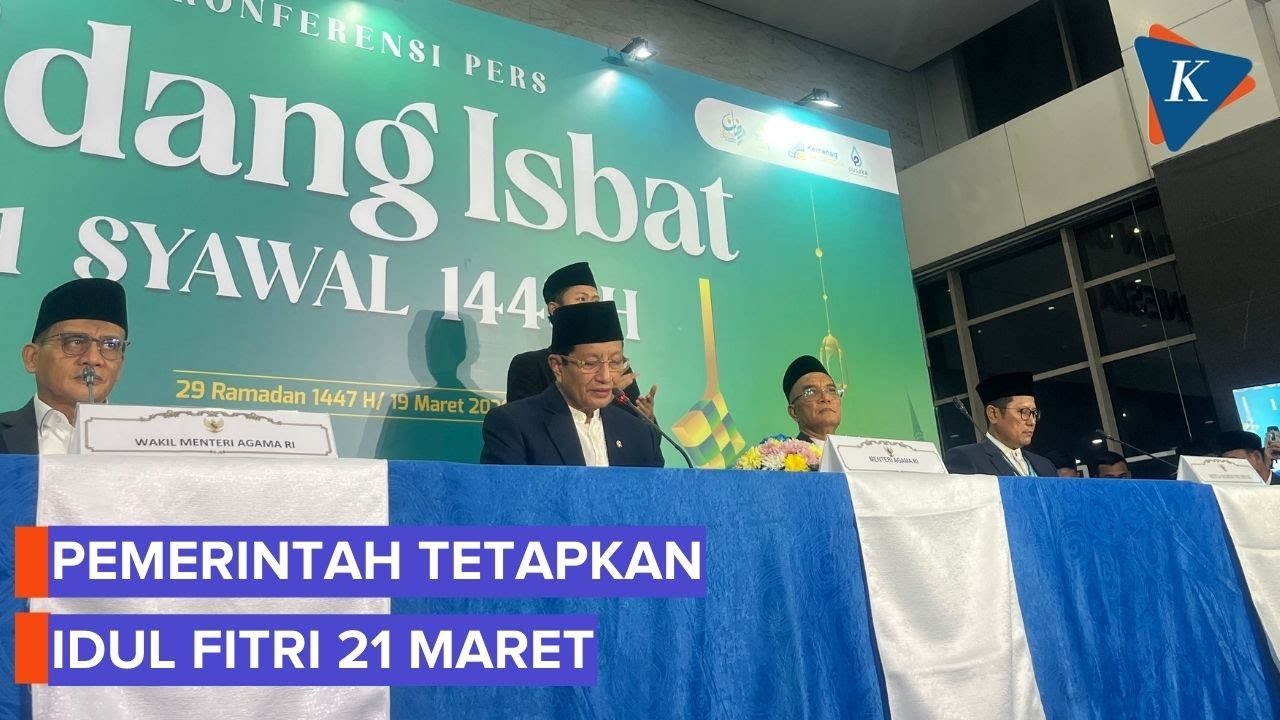 Kemenag Umumkan Idul Fitri 21 Maret 2026