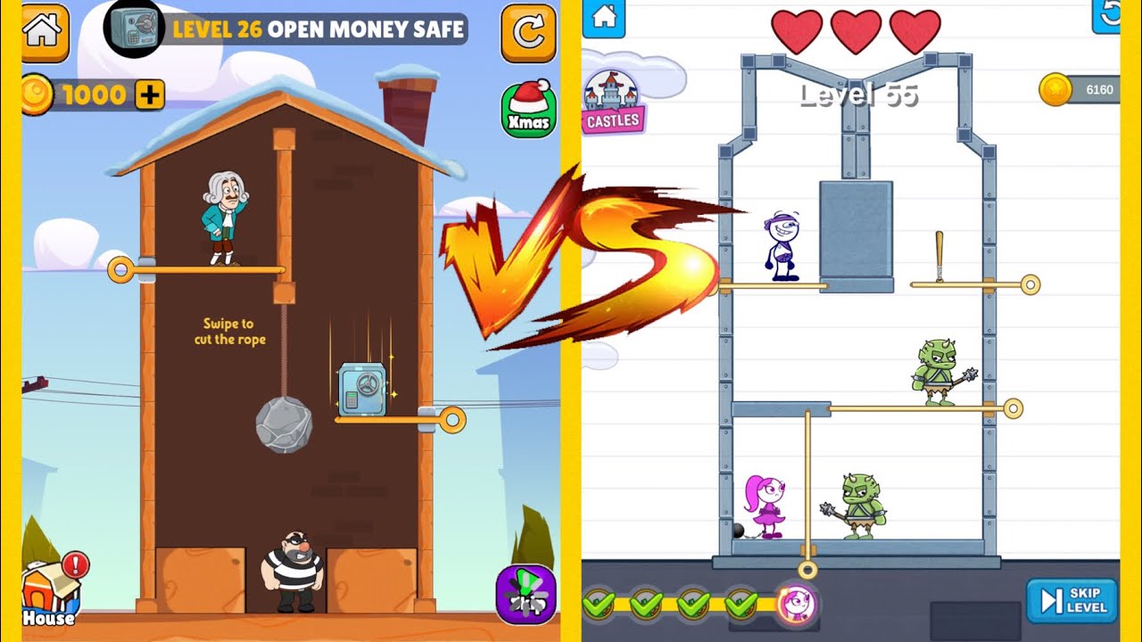 Home Pin Vs Pencil Boy : Pull The Pin Gameplay Walkthrough - Level 1-9999 All Level (iOS, Android)