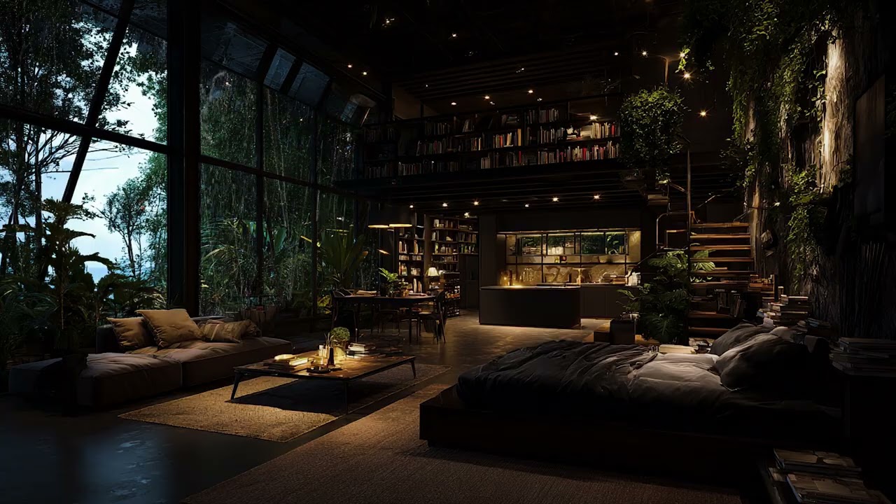 3 Hour Rainstorm and Soft Thunder Sounds for Peaceful Night and Deep Relaxation