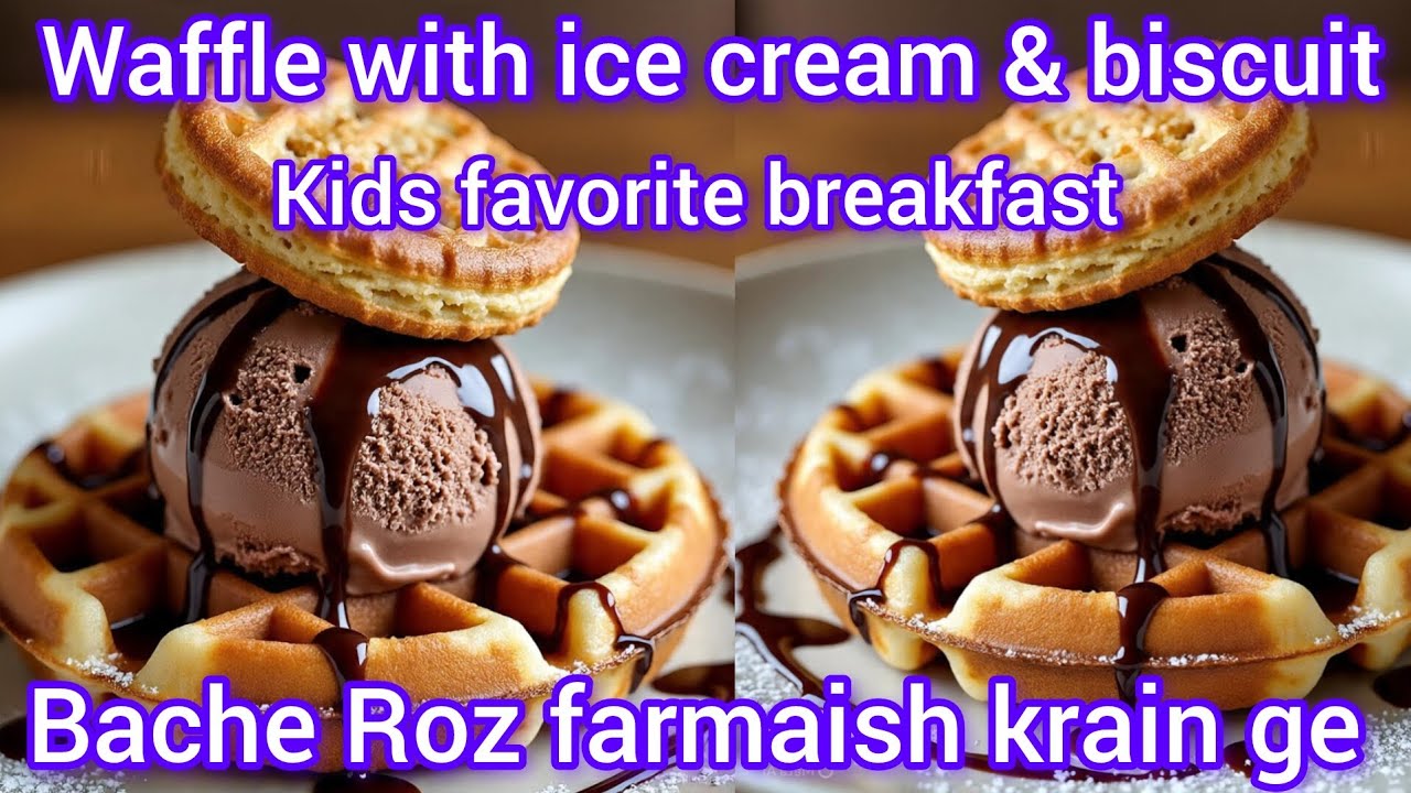 One Egg Waffle Recipe/Kids Favorite/Ice cream Waffle/Quick N Healthy Breakfast/