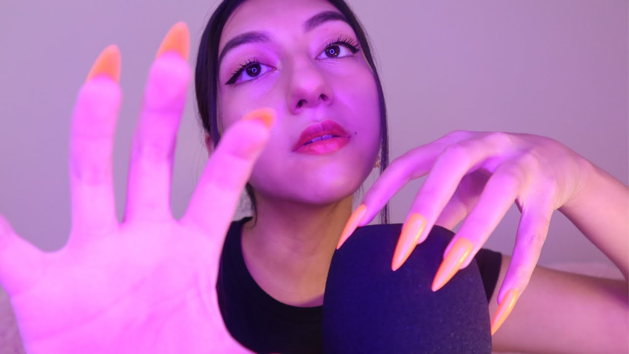 ASMR Invisible Scratching FOAM COVER ✨🤌🏼 (Crisp Sounds & Long Nails)