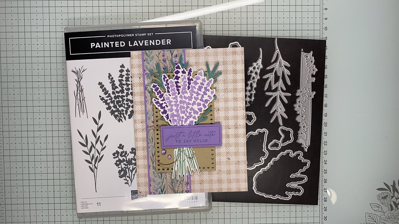 Stampin’ Up! Painted Lavender Just A Note Card Tutorial