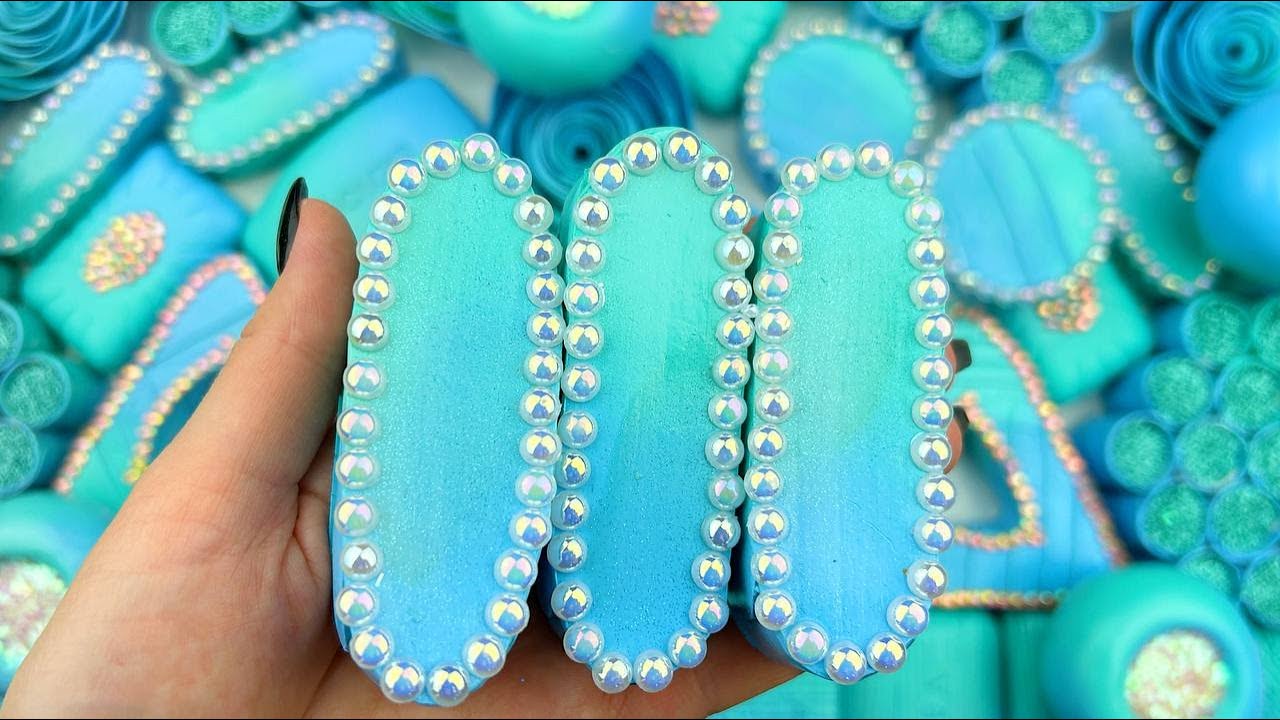 Crushing soap stripes★ASMR SOAP★SOAP&GLITTER&FOAM&STARCH★CUTTING CUBES★