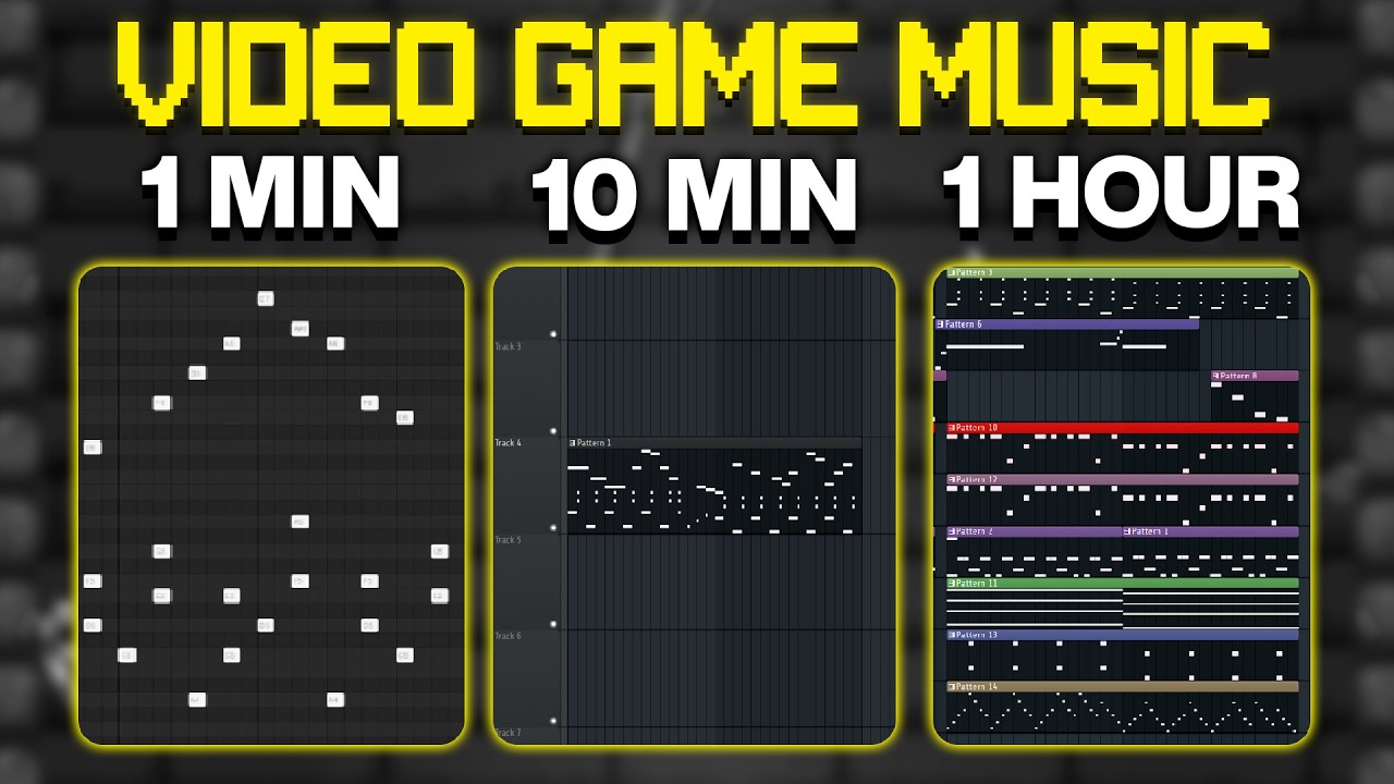 Making Video Game Music in 1 Minute, 10 Minutes, 1 Hour