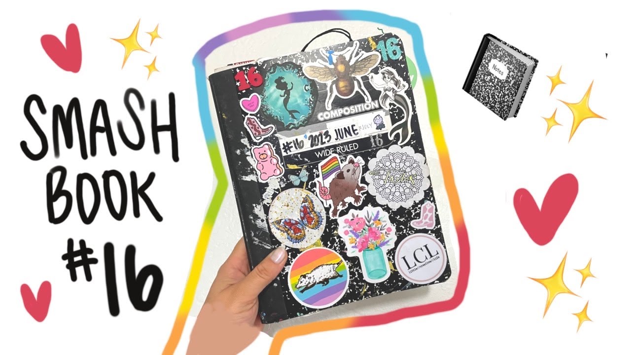 SMASHBOOK #16 📚COMPOSITION NOTEBOOK 📓 ART JOURNAL✨LITTLECREATIVELIFE